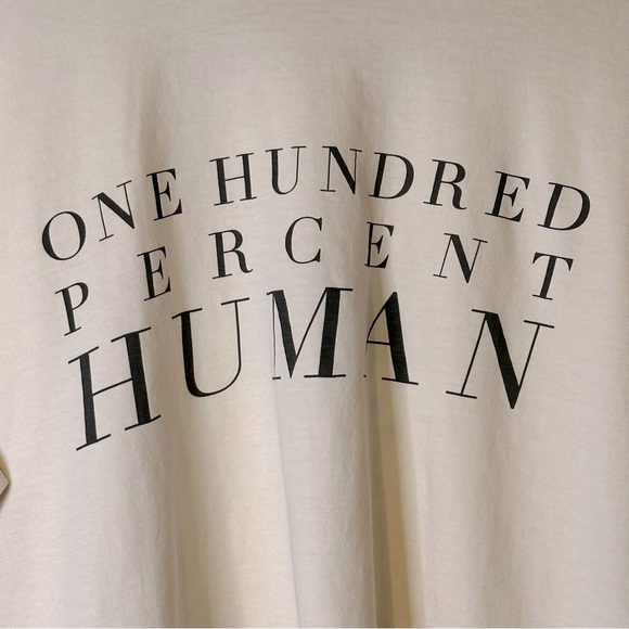 Everlane 100% Human‎ Graphic Way-Short Organic Cotton Tee Cropped NWT L Gorpcore - Picture 5 of 11